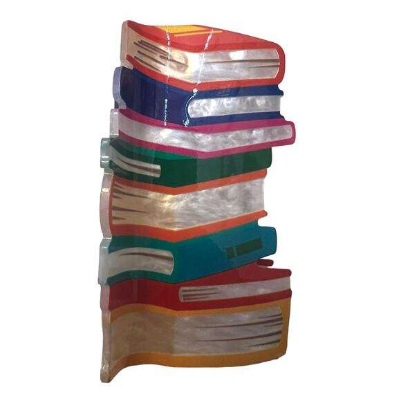 Book stack hair clip - Picture 6 of 8